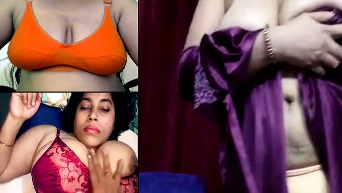 Büyük Göğüslü Ve Sert Meme Uçlu Desi Bhabhi