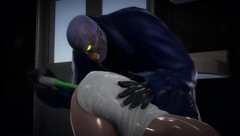 Nemesis, Jill Valentine’i Sikişle Becerdi, Bu 3d Pornoda Vibratörle Fışkırttı.