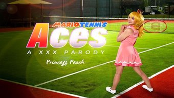 Prenses Peach Cosplay Bebeği Lilly Bell Sanal Gerçeklikte Sikişiyor