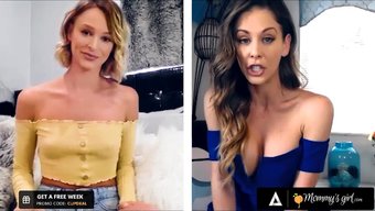Üvey Milf'In Büyük Poposu Sıcak Bir Üçlüde Yalatılır Ve Parmaklanır