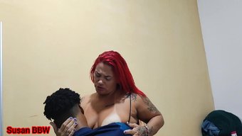 Novinho'Nun Bbw Ile Ilk Deneyimi: Susan'In Zıplayan Kıçı Ve Sıkı Vajinası.