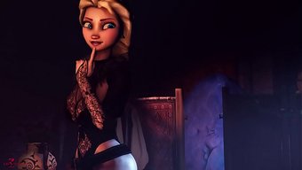 Gizli Kraliçe Elsa, Metresi Tarafından Sikişiyor Ve Ağzına Boşalıyor.