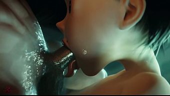 Göğüsleri Büyük Sarışın Hatun Derin Bir Oral Çekiyor Ve Sertçe Sikişiyor.