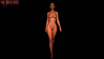 Bu Erotik Videoda Çarpıcı Modellerin Podyumda Strutlarını Izleyin.
