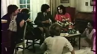Vintage Klasikte Iyi Göğüsler Ve Grup Seks