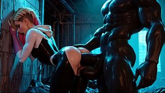 Gwen Stacy'Den Derin Bir Bbc Blowjob Koparıp Amına Sertçe Boşalıyorum.